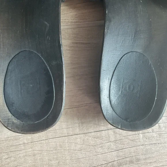 CHANEL authentic old school Dr. Scholl style slides flip flops size 41 EU 10 US